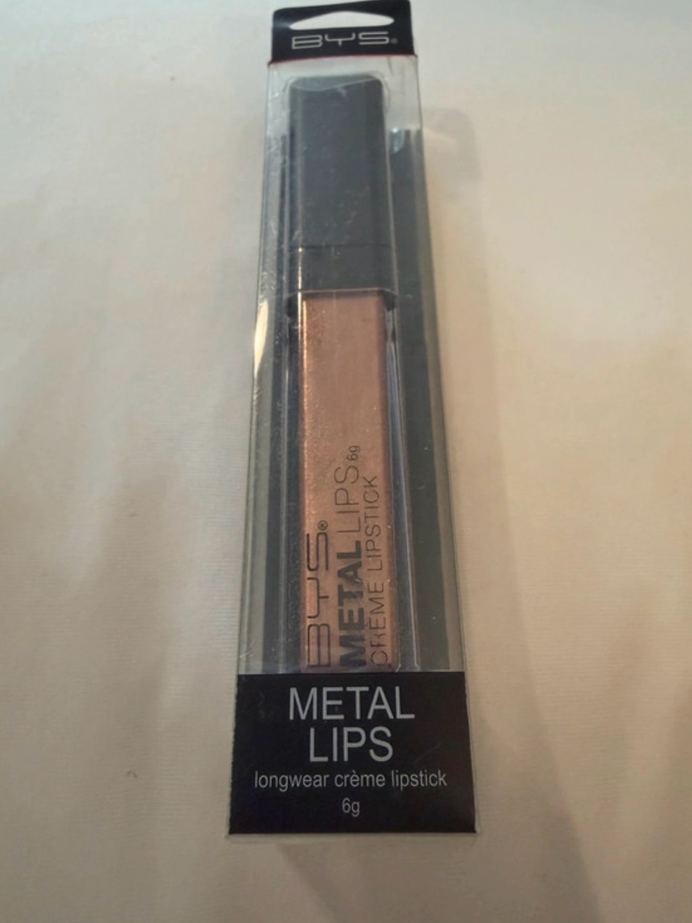 BYS Metal Lips Bronzed Medal Metallic Crème Lipstick 6g NEW
